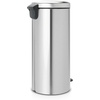 image:imageBrabantia StepOn XS Trash Can  Mineral Concrete Gray  13 Gallon  5L  Bathroom Bedroom Office Trash Can Light Pedal Handle amp Removable Inner Bucket  99 x 133 x 162   Trash BagsMatt Steel FPP