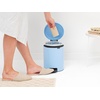 image:imageBrabantia StepOn XS Trash Can  Mineral Concrete Gray  13 Gallon  5L  Bathroom Bedroom Office Trash Can Light Pedal Handle amp Removable Inner Bucket  99 x 133 x 162   Trash BagsDreamy Blue