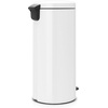 image:imageBrabantia StepOn XS Trash Can  Mineral Concrete Gray  13 Gallon  5L  Bathroom Bedroom Office Trash Can Light Pedal Handle amp Removable Inner Bucket  99 x 133 x 162   Trash BagsWhite