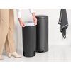 image:imageBrabantia StepOn XS Trash Can  Mineral Concrete Gray  13 Gallon  5L  Bathroom Bedroom Office Trash Can Light Pedal Handle amp Removable Inner Bucket  99 x 133 x 162   Trash BagsConfident Gray