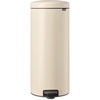 image:imageBrabantia StepOn XS Trash Can  Mineral Concrete Gray  13 Gallon  5L  Bathroom Bedroom Office Trash Can Light Pedal Handle amp Removable Inner Bucket  99 x 133 x 162   Trash BagsSoft Beige