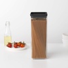 image:imageBrabantia Tasty 4pc Stackable Food Canisters Set Dark Gray 2x 07qt amp 2x 17qt BPAFree SpaceSaving Jars with Silicone Seal Lids for FreshnessDark Gray