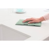 image:imageBrabantia x2 Microfiber Cleaning Dish Cloths Dark Gray Absorbent Hygenic Rags for Washing Cleaning Drying 12x12Jade Green