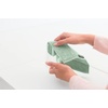 image:imageBrabantia x2 Microfiber Cleaning Dish Cloths Dark Gray Absorbent Hygenic Rags for Washing Cleaning Drying 12x12Jade Green