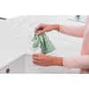 image:imageBrabantia x2 Microfiber Cleaning Dish Cloths Dark Gray Absorbent Hygenic Rags for Washing Cleaning Drying 12x12Jade Green