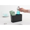 image:imageBrabantia x2 Microfiber Cleaning Dish Cloths Dark Gray Absorbent Hygenic Rags for Washing Cleaning Drying 12x12Jade Green