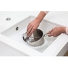 image:imageBrabantia x2 Microfiber Cleaning Dish Cloths Dark Gray Absorbent Hygenic Rags for Washing Cleaning Drying 12x12Light Gray