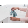 image:imageBrabantia x2 Microfiber Cleaning Dish Cloths Dark Gray Absorbent Hygenic Rags for Washing Cleaning Drying 12x12Mint