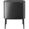 image:imageBrabantia Bo Touch Bin 34 Liters Soft Beige PlasticConfident Gray