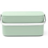 image:imageBrabantia Food Waste Caddy 048 GalDark Gray Kitchen Leftovers Can with StayOpen Lid amp Stainless Steel Handle for CompostingJade Green