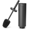 image:imageBrabantia Mindset Toilet Brush amp Holder Mineral Infinite Gray Bristle Brush Toilet Bowl Cleaner Wall Mountable Discrete Holder Removable Inner Holder LWH 38 x 43 x 165
