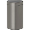 image:imageBrabantia PressTop Kitchen Trash Can  Soft Beige  8 Gallon  30L  Home Trash Can with SoftTouch StayOpen Lid amp Removable Inner Bucket   Trash BagsPlatinum