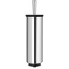 image:imageBrabantia Profile Toilet Brush and Holder Black FreestandingWallMounted Toilet Bowl Cleaner with Discreet Case Stand for BathroomBrilliant Steel