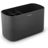 image:imageBrabantia ReNew Bathroom Caddy Dark Grey  Compartments for Toothbrushes Toothpaste Soap etc  Nonslip Base and Drainage HolesOne Size