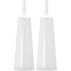 image:imageBrabantia ReNewToilet Brush amp Holder Set Matt Black FreeStanding NonSlipScratch Base Hygenic Discreet Toilet Bowl CleanerWhite