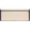 image:imageBrabantia Rectangular Fall Front Bread Box  White  Large Metal Front Opening Bread Store for Kitchen Countertop  Flat Top for Extra Storage Magnet Closing Lid  Fits 2 LoavesSoft Beige