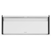image:imageBrabantia Rectangular Fall Front Bread Box  White  Large Metal Front Opening Bread Store for Kitchen Countertop  Flat Top for Extra Storage Magnet Closing Lid  Fits 2 LoavesWhite