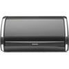 image:imageBrabantia Roll Top Bread Box  Medium  Matt Black  Large Metal Front Opening Bread Store for Kitchen Countertop  Partly Flat Top for Extra Storage Magnet Closing Lid  Fits 1 LoafMatt Black