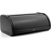 image:imageBrabantia Roll Top Bread Box  Medium  Matt Steel  Large Metal Front Opening Bread Store for Kitchen Countertop  Partly Flat Top for Extra Storage Magnet Closing Lid  Fits 1 LoafMatt Black