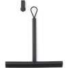 image:imageBrabantia Silicone Shower Squeegee with Hook Dark Gray Anti Streak Cleaning Wiper for Bathroom Glass Plastic Tile  Doublesided Brush amp Rim DesignDark Gray