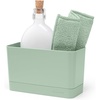image:imageBrabantia Sink Organizer Jade Green NonSlip NonScratch Kitchen Countertop Storage Caddy for Dish Brush Soap Cloths LWH 75 x 33 x 45Jade Green