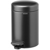 image:imageBrabantia StepOn XS Trash Can  Mineral Concrete Gray  13 Gallon  5L  Bathroom Bedroom Office Trash Can Light Pedal Handle amp Removable Inner Bucket  99 x 133 x 162   Trash BagsConfident Gray