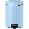 image:imageBrabantia StepOn XS Trash Can  Mineral Concrete Gray  13 Gallon  5L  Bathroom Bedroom Office Trash Can Light Pedal Handle amp Removable Inner Bucket  99 x 133 x 162   Trash BagsDreamy Blue