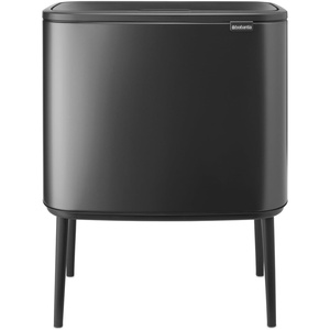 image:imageBrabantia Bo Touch Bin 34 Liters Soft Beige PlasticConfident Gray