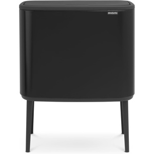 image:imageBrabantia Bo Touch Bin 34 Liters Soft Beige PlasticMatt Black