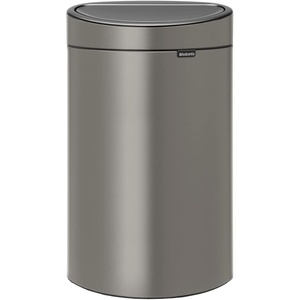 image:imageBrabantia PressTop Kitchen Trash Can  Soft Beige  8 Gallon  30L  Home Trash Can with SoftTouch StayOpen Lid amp Removable Inner Bucket   Trash BagsPlatinum