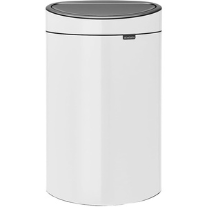 image:imageBrabantia PressTop Kitchen Trash Can  Soft Beige  8 Gallon  30L  Home Trash Can with SoftTouch StayOpen Lid amp Removable Inner Bucket   Trash BagsWhite