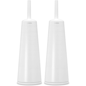image:imageBrabantia ReNewToilet Brush amp Holder Set Matt Black FreeStanding NonSlipScratch Base Hygenic Discreet Toilet Bowl CleanerWhite