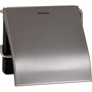 image:imageBrabantia Renew Toilet Roll Holder Brilliant Steel Left amp Right Handed Use DrillNoDrill Install RustFree Bathroom Paper DispenserPlatinum