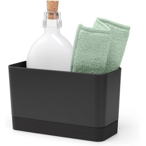 image:imageBrabantia Sink Organizer Jade Green NonSlip NonScratch Kitchen Countertop Storage Caddy for Dish Brush Soap Cloths LWH 75 x 33 x 45Dark Gray