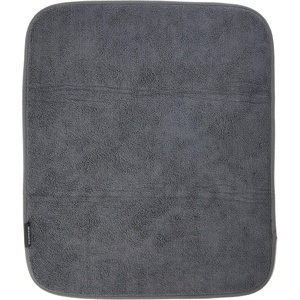 image:imageBrabantia SinkSide 16 x 19 Microfiber Dish Drying Mat for Kitchen Countertop Dark Gray Foldable MachineSafe Absorbable Pad for Plates Pots GlassesDark Gray