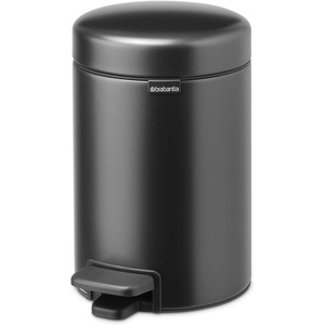 image:imageBrabantia StepOn XS Trash Can  Mineral Concrete Gray  13 Gallon  5L  Bathroom Bedroom Office Trash Can Light Pedal Handle amp Removable Inner Bucket  99 x 133 x 162   Trash BagsConfident Gray