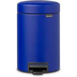 image:imageBrabantia StepOn XS Trash Can  Mineral Concrete Gray  13 Gallon  5L  Bathroom Bedroom Office Trash Can Light Pedal Handle amp Removable Inner Bucket  99 x 133 x 162   Trash BagsMineral Powerful Blue