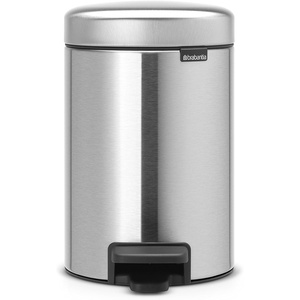 image:imageBrabantia StepOn XS Trash Can  Mineral Concrete Gray  13 Gallon  5L  Bathroom Bedroom Office Trash Can Light Pedal Handle amp Removable Inner Bucket  99 x 133 x 162   Trash BagsMatt Steel FPP