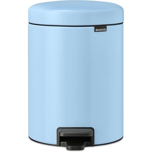 image:imageBrabantia StepOn XS Trash Can  Mineral Concrete Gray  13 Gallon  5L  Bathroom Bedroom Office Trash Can Light Pedal Handle amp Removable Inner Bucket  99 x 133 x 162   Trash BagsDreamy Blue