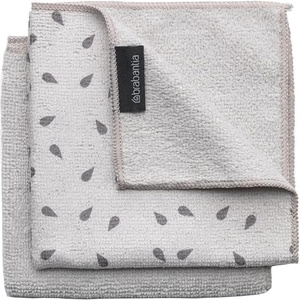 image:imageBrabantia x2 Microfiber Cleaning Dish Cloths Dark Gray Absorbent Hygenic Rags for Washing Cleaning Drying 12x12Light Gray