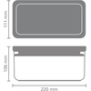 image:imageBrabantia TASTY Stackable Canister  XL Airtight Food Storage Container with Silicone Lid Seal for Kitchen  Jar for Dry Food amp Wet Food Sugar Flour  09 gal Capacity  Dark GrayDark Grey
