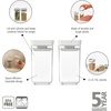 image:imageBrabantia TASTY Stackable Canister  XL Airtight Food Storage Container with Silicone Lid Seal for Kitchen  Jar for Dry Food amp Wet Food Sugar Flour  09 gal Capacity  Dark GrayLight Grey