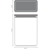 image:imageBrabantia TASTY Stackable Canister  XL Airtight Food Storage Container with Silicone Lid Seal for Kitchen  Jar for Dry Food amp Wet Food Sugar Flour  09 gal Capacity  Dark GrayDark Grey