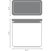 image:imageBrabantia TASTY Stackable Canister  XL Airtight Food Storage Container with Silicone Lid Seal for Kitchen  Jar for Dry Food amp Wet Food Sugar Flour  09 gal Capacity  Dark GrayLight Grey