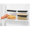 image:imageBrabantia TASTY Stackable Canister  XL Airtight Food Storage Container with Silicone Lid Seal for Kitchen  Jar for Dry Food amp Wet Food Sugar Flour  09 gal Capacity  Dark GrayDark Grey