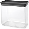 image:imageBrabantia TASTY Stackable Canister  XL Airtight Food Storage Container with Silicone Lid Seal for Kitchen  Jar for Dry Food amp Wet Food Sugar Flour  09 gal Capacity  Dark GrayDark Grey