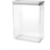 image:imageBrabantia TASTY Stackable Canister  XL Airtight Food Storage Container with Silicone Lid Seal for Kitchen  Jar for Dry Food amp Wet Food Sugar Flour  09 gal Capacity  Dark GrayLight Grey