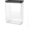 image:imageBrabantia TASTY Stackable Canister  XL Airtight Food Storage Container with Silicone Lid Seal for Kitchen  Jar for Dry Food amp Wet Food Sugar Flour  09 gal Capacity  Dark GrayDark Grey