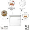 image:imageBrabantia TASTY Stackable Canister  XL Airtight Food Storage Container with Silicone Lid Seal for Kitchen  Jar for Dry Food amp Wet Food Sugar Flour  09 gal Capacity  Dark GrayLight Grey