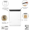 image:imageBrabantia TASTY Stackable Canister  XL Airtight Food Storage Container with Silicone Lid Seal for Kitchen  Jar for Dry Food amp Wet Food Sugar Flour  09 gal Capacity  Dark GrayDark Grey